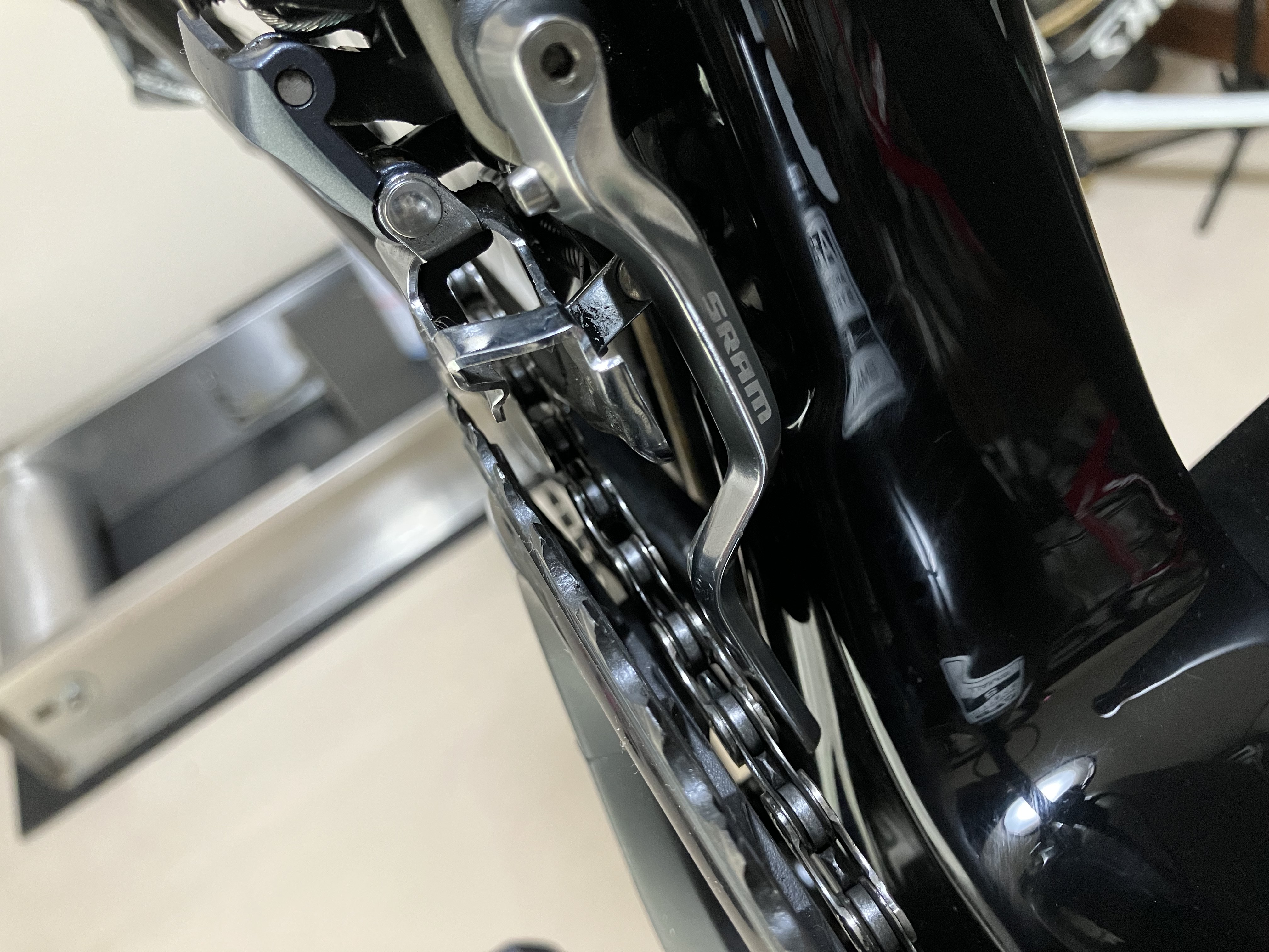 ARGON18に装着したSRAMチェーンウォッチャー
