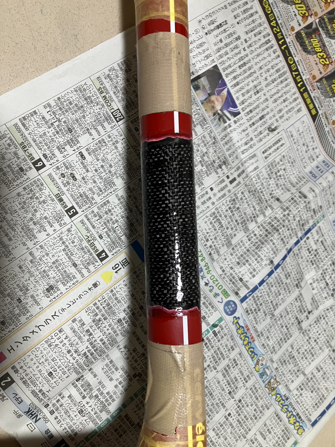 Cerveloトップチューブをスムージングしている途中