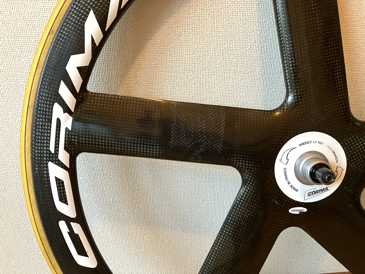 CORIMAバトンホイールの修理箇所